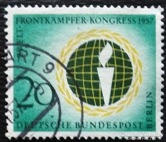 Bb177p / Germany - Berlin 1957 congress of soldiers of the front stamp stamped