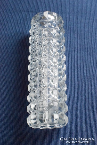 Régi váza , öntött üveg  17,4 x 5,4 cm