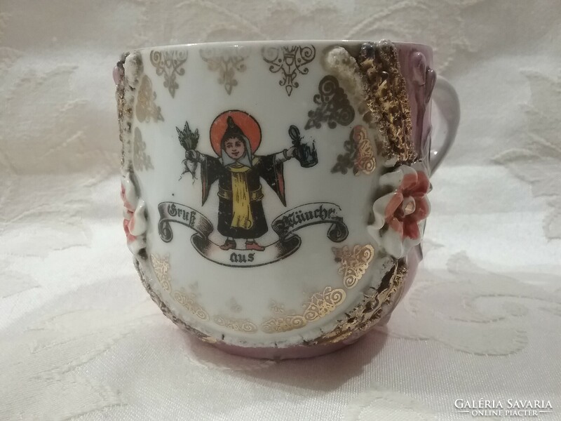Antique pink mug 8 cm