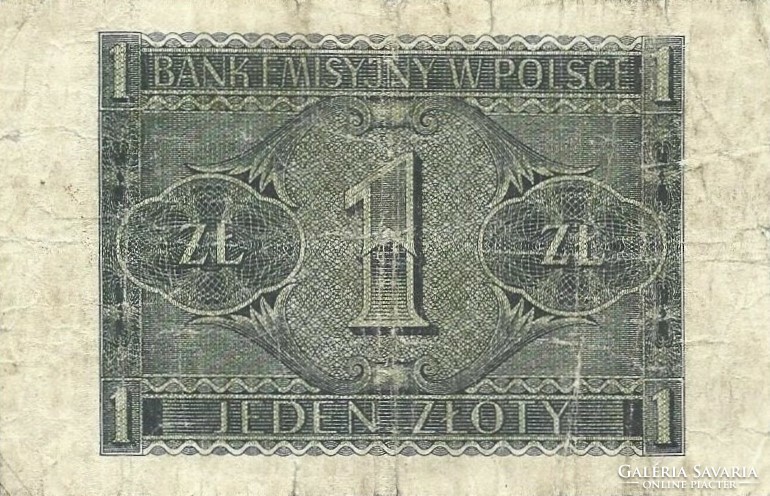 1 zloty 1941 Lengyelország 1.