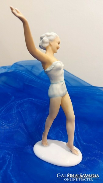 Schaubach kunst-wallendorf, rarer porcelain gymnast girl.