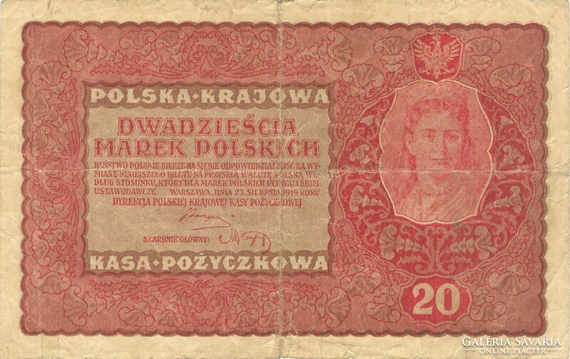 20 Marka 1919 Poland ii. Series 2.