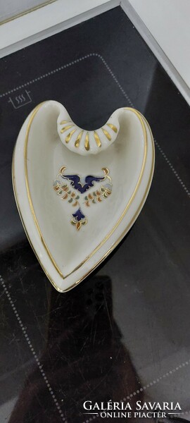 Zsolnay heart ashtray