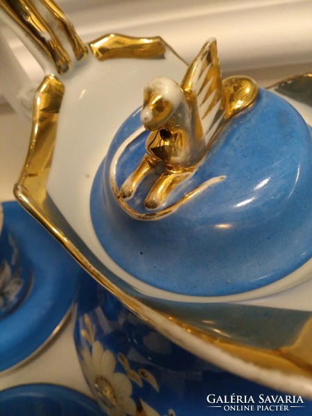 Múzeális P&L porcelán teás készlet az 1800-as évekből!