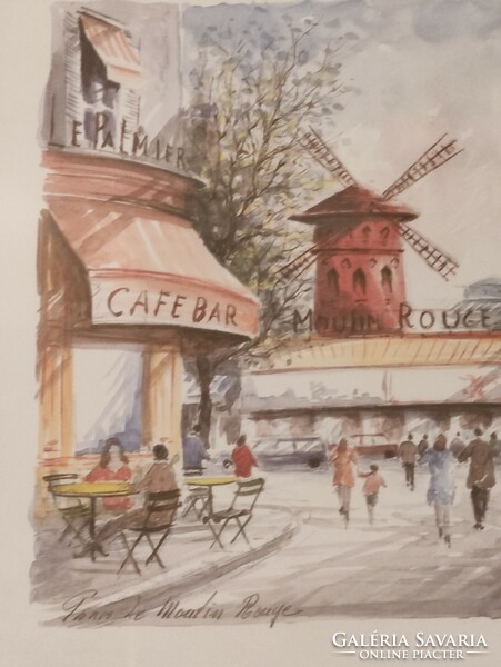 Moulin rouge paris medium size color pastel picture