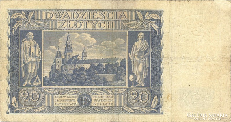 20 zloty zlotych 1936 Lengyelország 1.