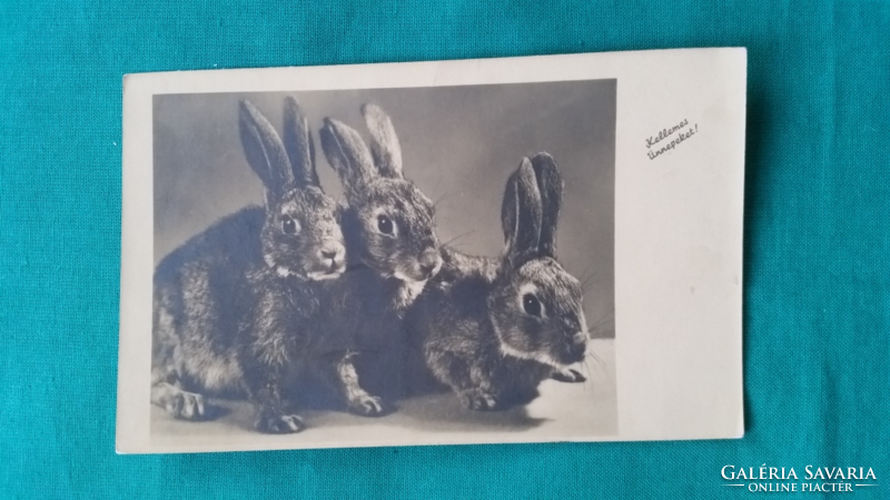 Old Easter postcard - works of art, postal clearance