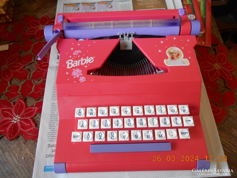 Barbie typewriter in box, 1996