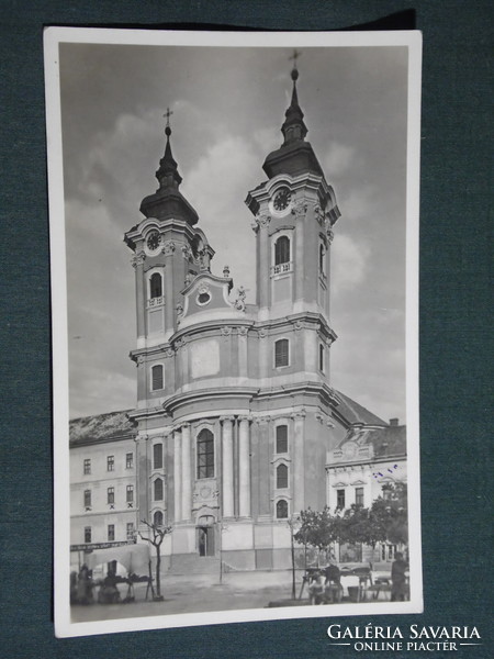 Postcard, postcard, mouse, view of the church of the Minorite order, 1929