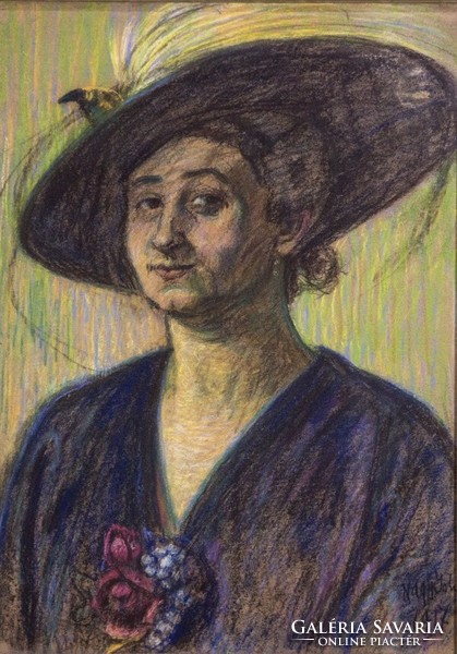 István Nagy (1873 - 1937): portrait of Mrs. Barabás, 1917 - 50755