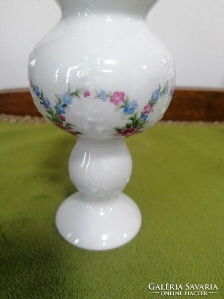 Wallendorf gyönyörű rózsás porcelán váza