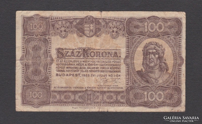 100 Korona párban (1920 és 1923) (VG,VG)