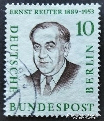 BB165p / Németország - Berlin 1957 Híres Berlini Férfiak bélyegsor 10 Pf. értéke pecsételt