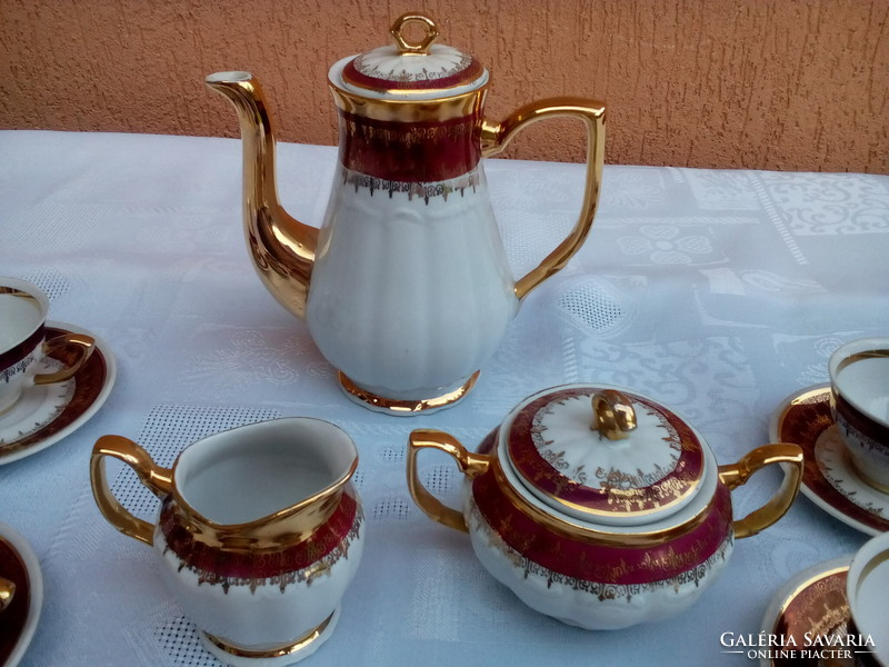 Porcelain coffee set for six