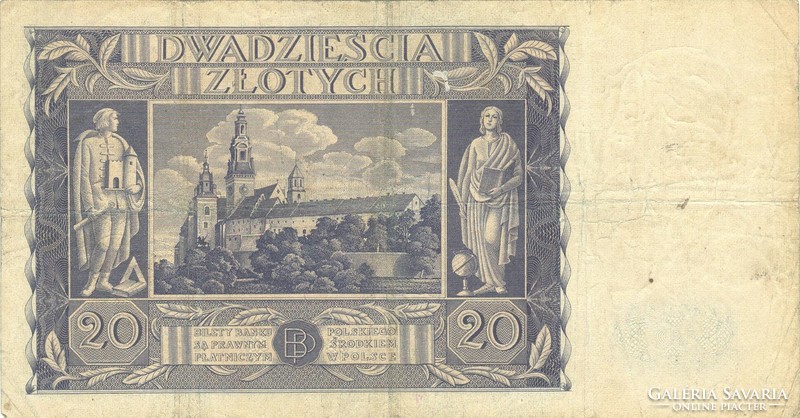 20 Zloty zlotych 1936 poland 2.