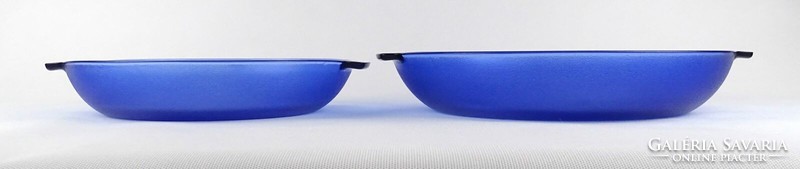 1Q921 resistant Brazilian blue glass serving bowl 2 pieces