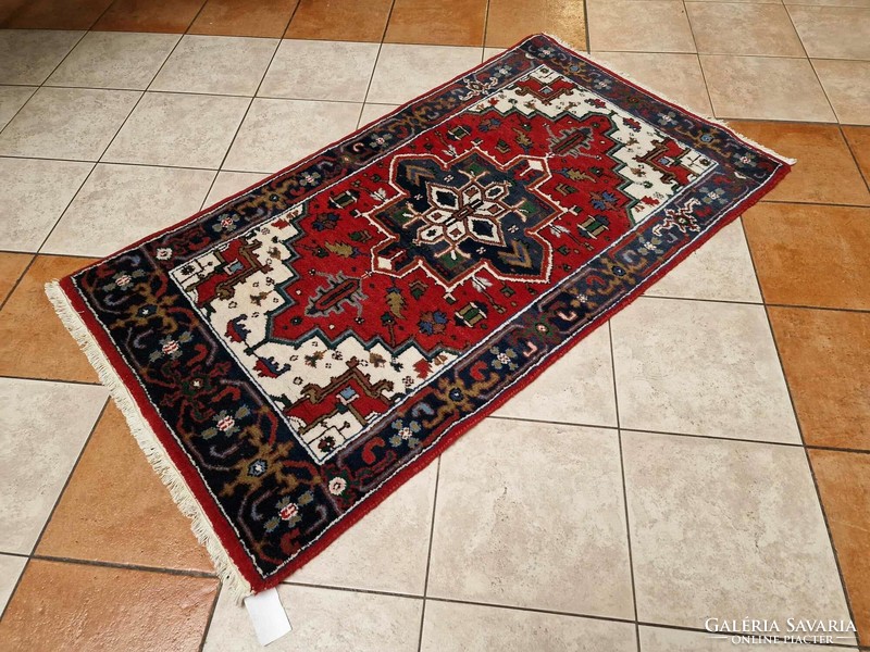 Indo heriz 90x165 hand-knotted wool Persian carpet mz253