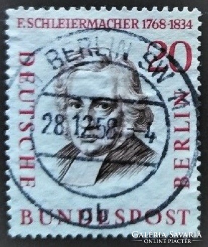 BB167p / Németország - Berlin 1957 Híres Berlini Férfiak bélyegsor 20 Pf. értéke pecsételt