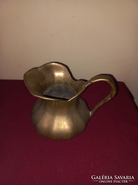 Large heavy copper jug