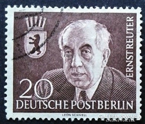 BB115p / Németország - Berlin 1954 Dr. Ernst Reuter bélyeg pecsételt