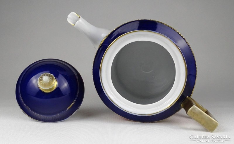 1Q877 Antik jelzett Eichwald porcelán teáskancsó teás kiöntő
