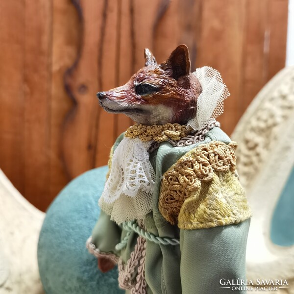 Baroque fox fantasy figure - decor 22 cm