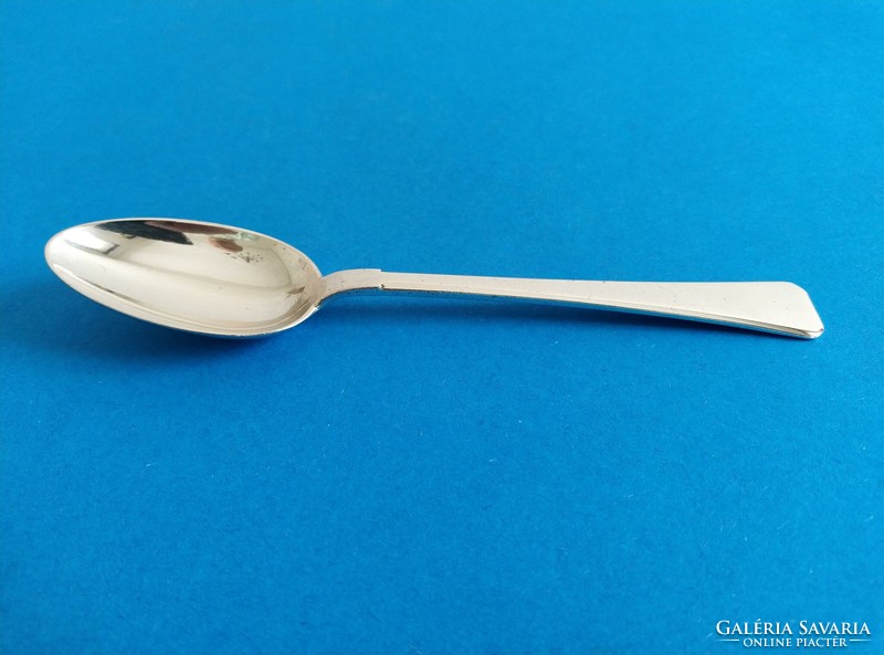 Silver art-deco soup spoon