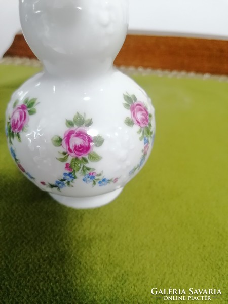 Wallendorf gyönyörű rózsás porcelán váza