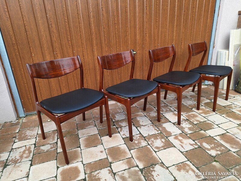 4 Danish teak chairs