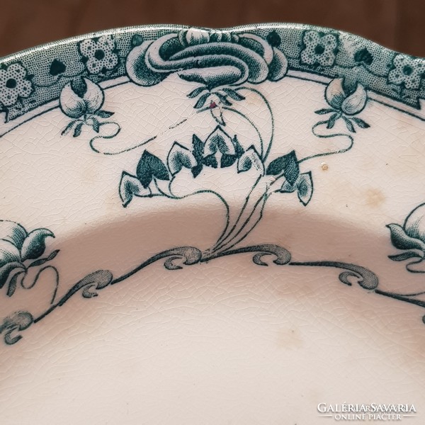 Antik svéd Gustavsberg fajansz tányér falitányér