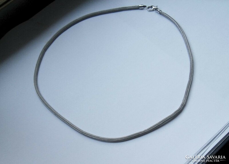 Silver Snake Indonesian Woven Collar Necklace New!