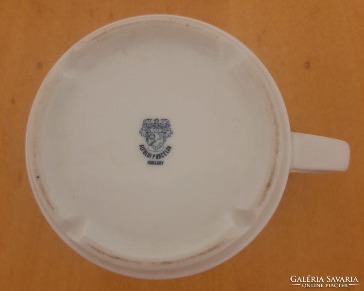 Alföldi Magyar Királyi Földtani Intézet épülete 1869 felirat leveses, teás csésze