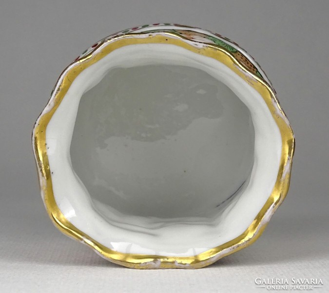 1P952 Régi Capodiomonte porcelán gyűrűtartó tálka