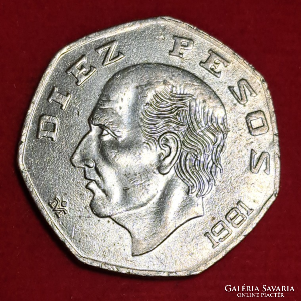 1981.  Mexikó 10 peso (1644)