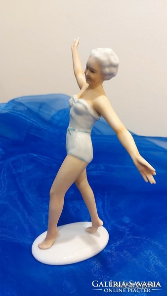 Schaubach kunst-wallendorf, rarer porcelain gymnast girl.