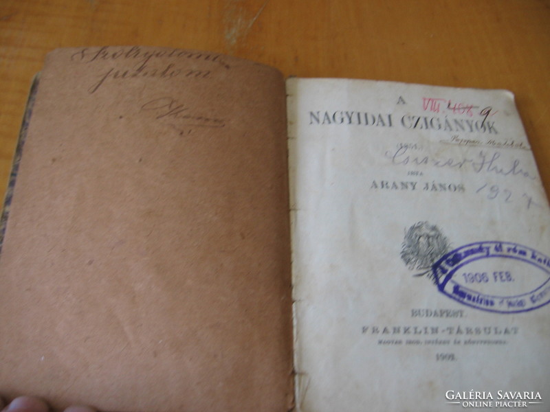 Arany János : A nagyidai czigányok Franklin 1902