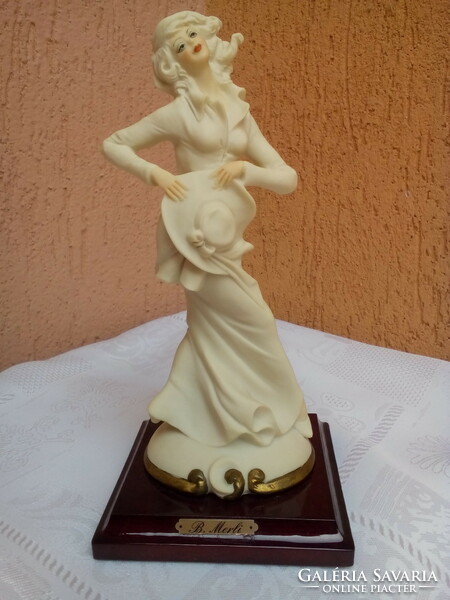 Capodimonte b.Merline lady with hat