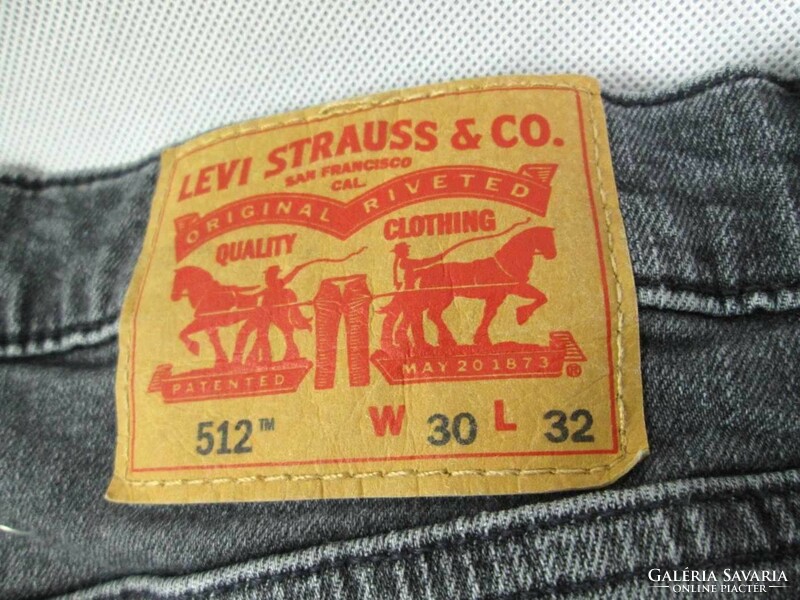 EREDETI LEVIS 512 (W30 / L32) FÉRFI SZTRECCSES FARMERNADRÁG