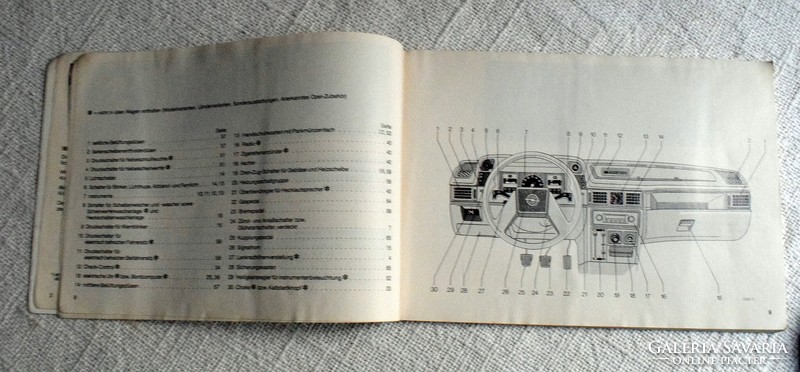 Opel Kadett kéziköny , leírás , 1984