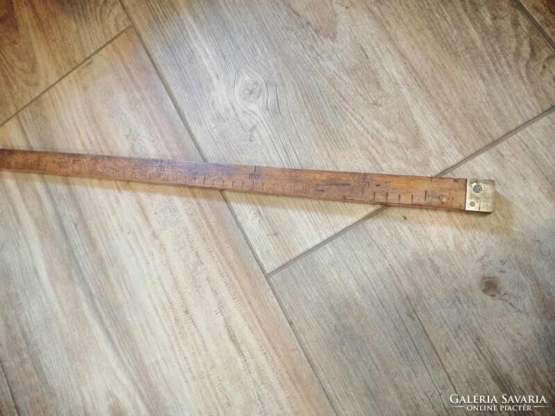 Antique, authenticated wooden meter stick