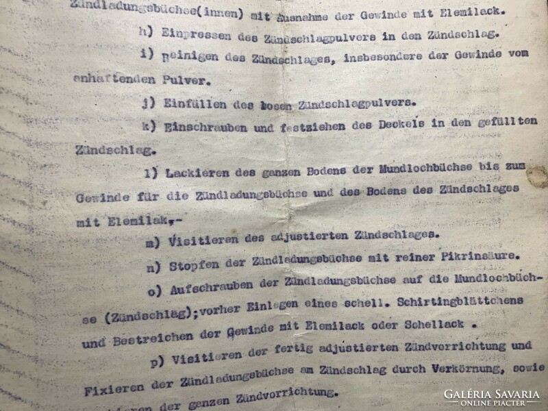 1916 WIEN K.u.K. Inspector der Technischen Artillerie ADJUSTIERUNG für 8cm M14 7,5cm M14 Granaten