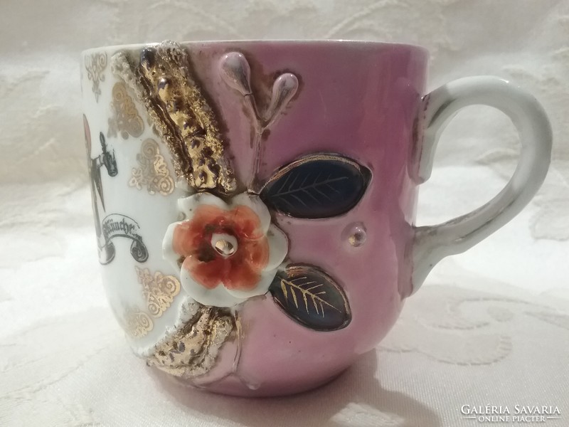 Antique pink mug 8 cm