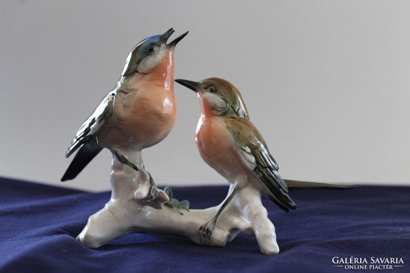 Pair of Karl ens porcelain birds