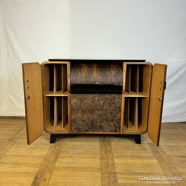 Refurbished jindřich halabala music cabinet 1958