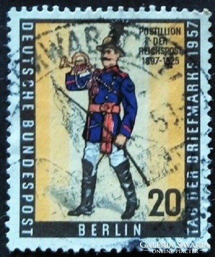 BB176p / Németország - Berlin 1957 Bélyegnap - Bélyegkiállítás bélyeg pecsételt
