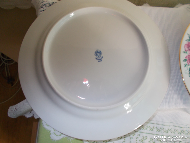 Hibátlan alföldi porcelán cseresznye virágos tányérok 1 mély , 1 lapos ,