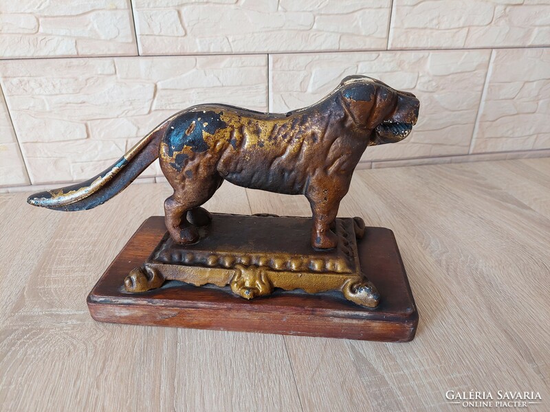 Antique cast iron nutcracker dog