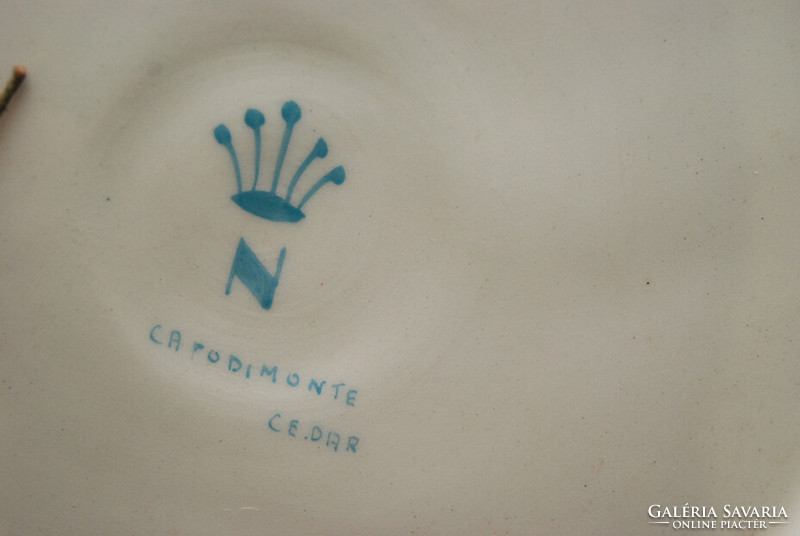 Capodimonte decorative plate /01/ Italian ceramics