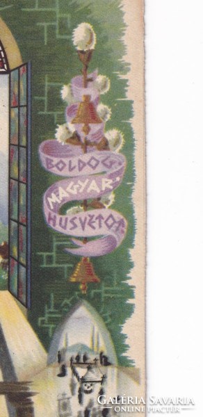 H:84 BOZÓ Húsvéti Üdvözlő képeslap postatiszta "Irredenta lapok"