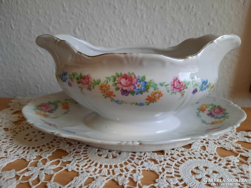 Zsolnay rare flower pattern saucer - in condition without cracks